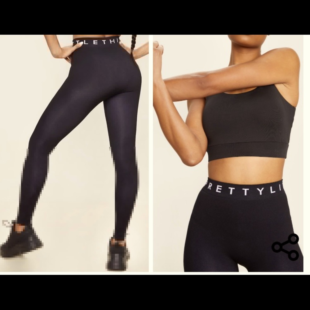 PRETTYLITTLETHING Black Seamless Leggings